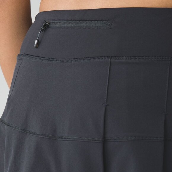 Lululemon Pace Rival Skirt II (Regular) Black- Size 8 Athletic Skirt - Picture 15 of 15